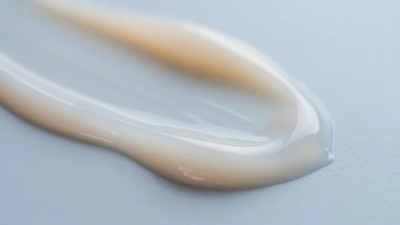 Abstraktní záběr na kluzký gel symbolizující bezpečnost